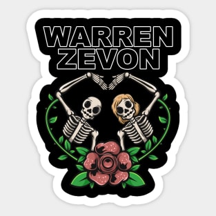 Warren Zevon rock Sticker